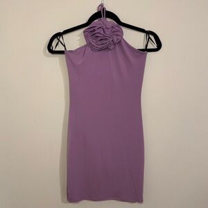 Forever 21 Purple Flower Bodycon Dress